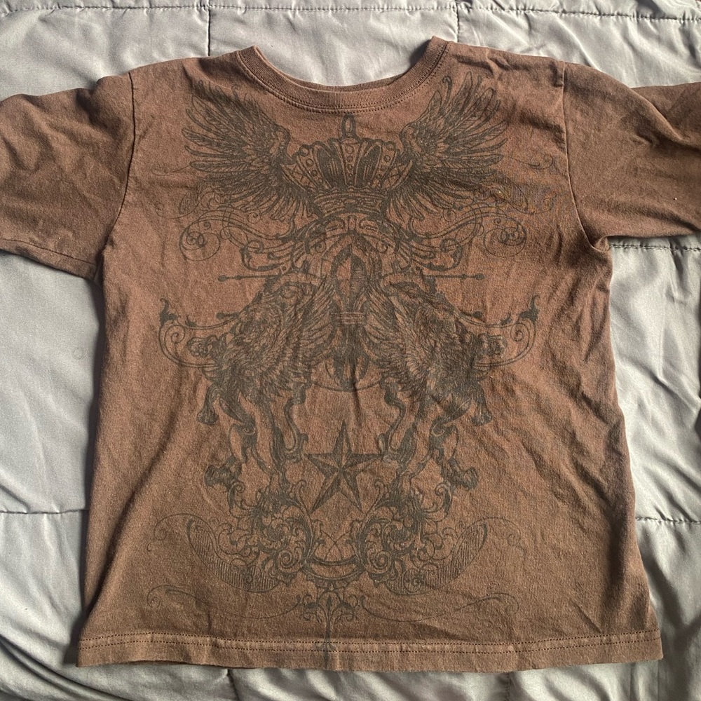 Brown Y2K top